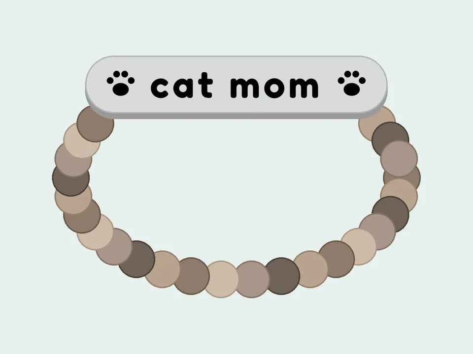 Cat Mom Engraved Bracelet