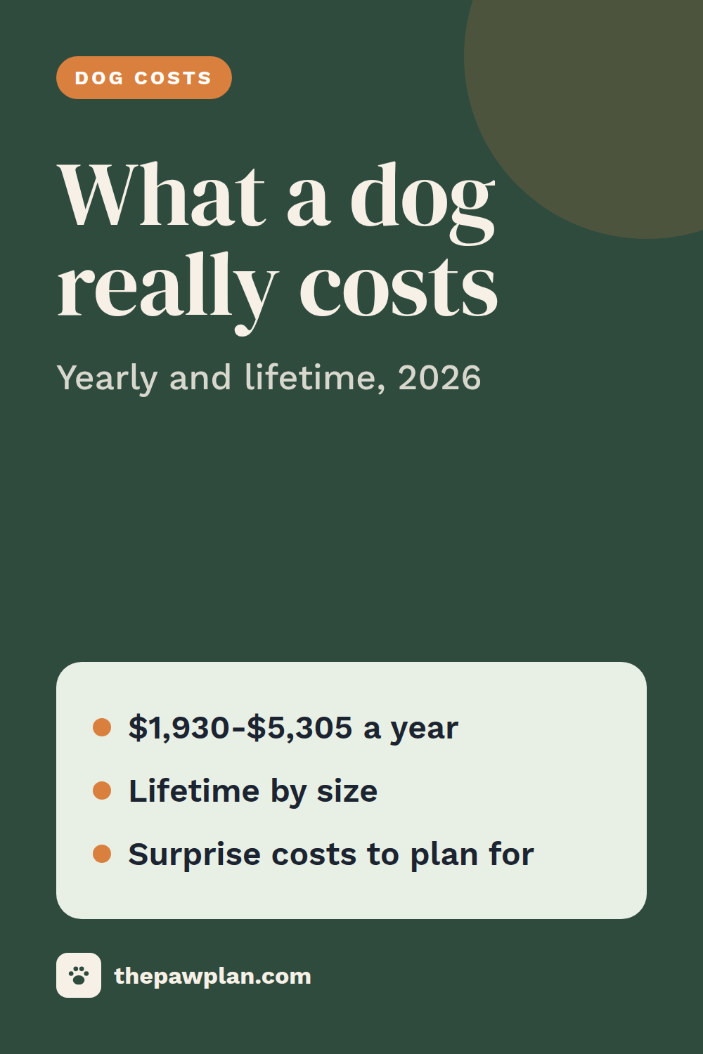 How much does it cost to own a dog?