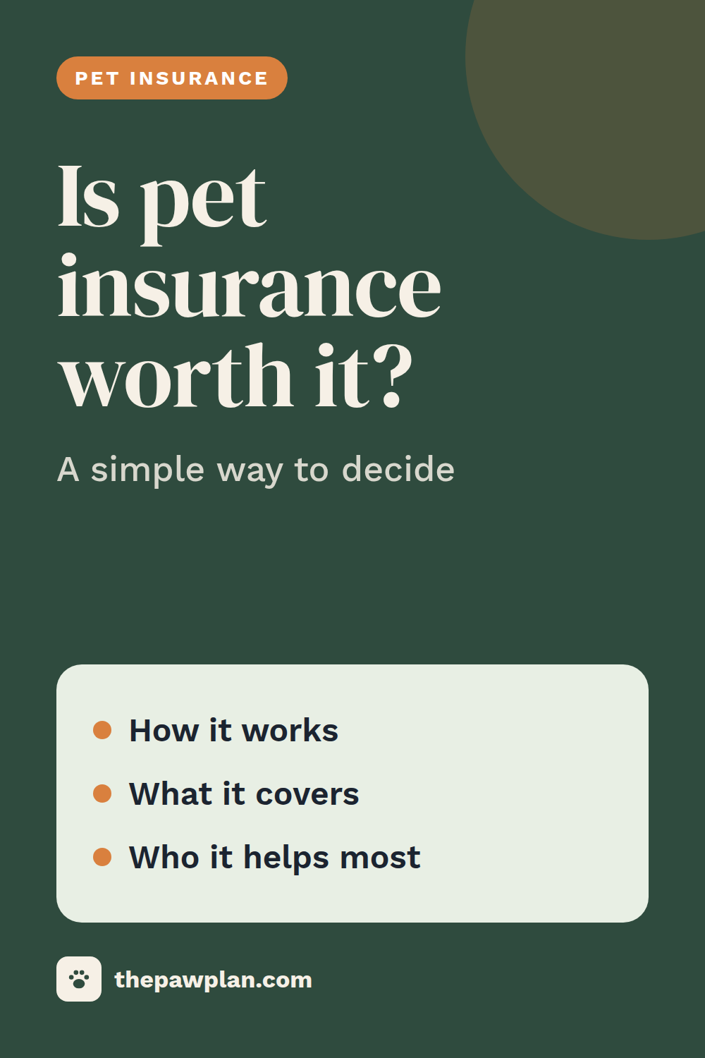 Is pet insurance worth it?